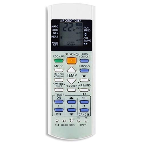 HONONJO Remote Control for Panasonic Air Conditioner Air Conditioning A75C3208 A75C3706 A75C3708 KTSX5J A75C3167 A75C3607 HONONJO Remote Control for Panasonic Air Conditioner Air Conditioning A75C3208 A75C3706 A75C3708 KTSX5J A75C3167 A75C3607